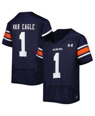 Big Boys and Girls Under Armour 1 Navy Auburn Tigers Replica Football Jersey Macy s