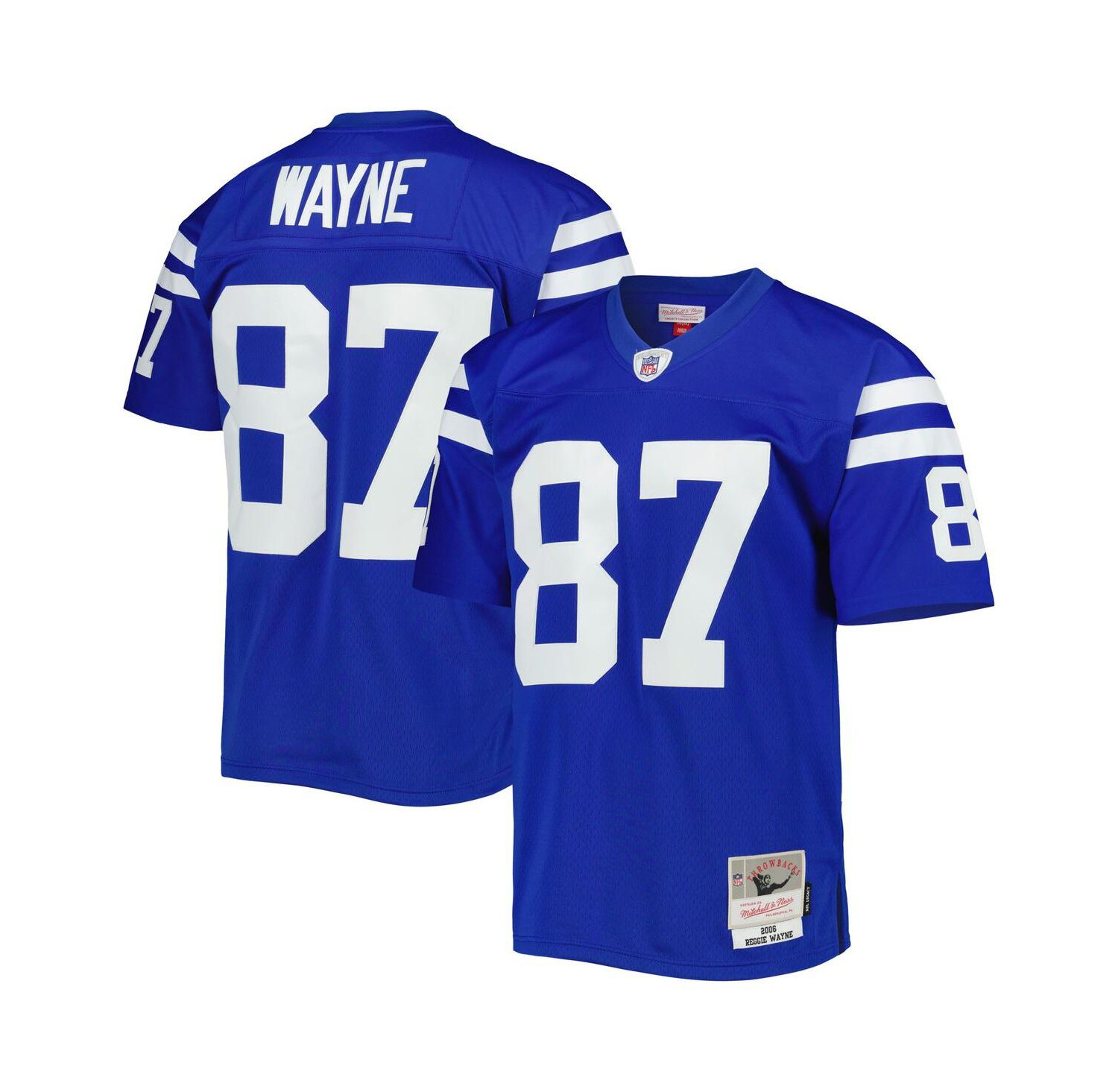 Men's Reggie Wayne Royal Indianapolis Colts 2006 Legacy Replica Jersey