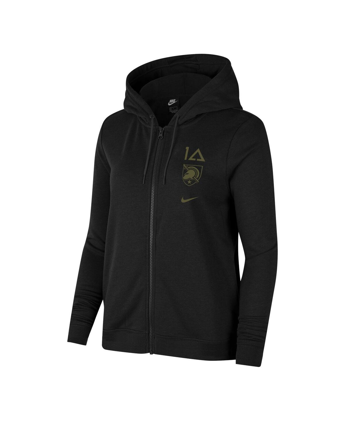 Shop Nike Women's  Black Army Black Knights 1st Armored Division Old Ironsides Operation Torch Full-zip Ho