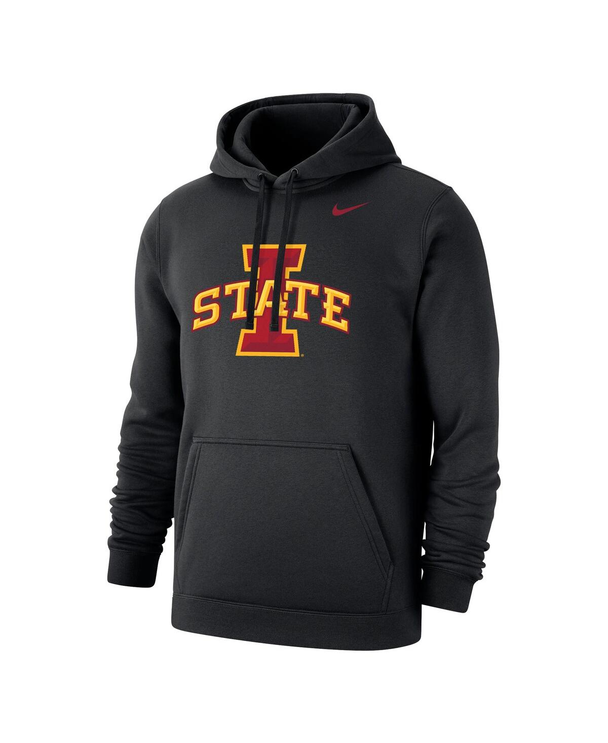 Shop Nike Men's  Black Iowa State Cyclones Logo Club Pullover Hoodie
