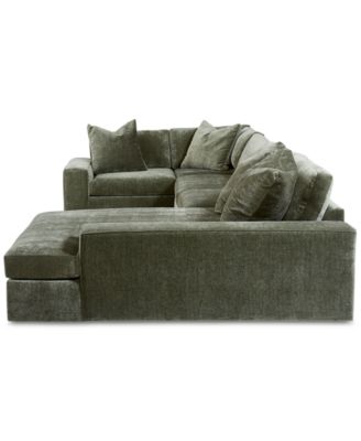 Michola 155" 3-Pc. Fabric Sectional with Chaise, Created for Macy's