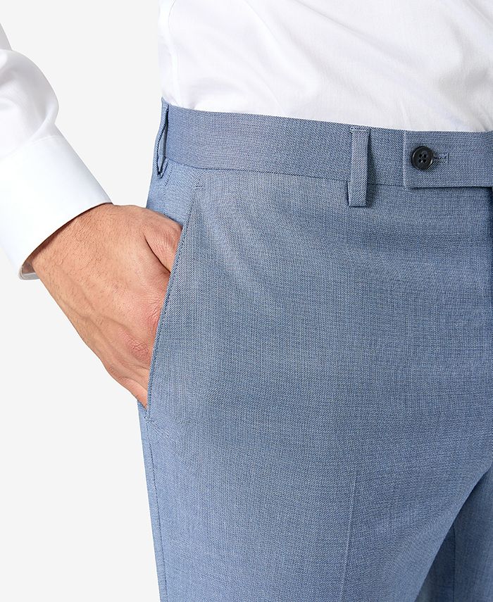 DKNY Men's ModernFit Sharkskin Stretch Suit Pants Macy's