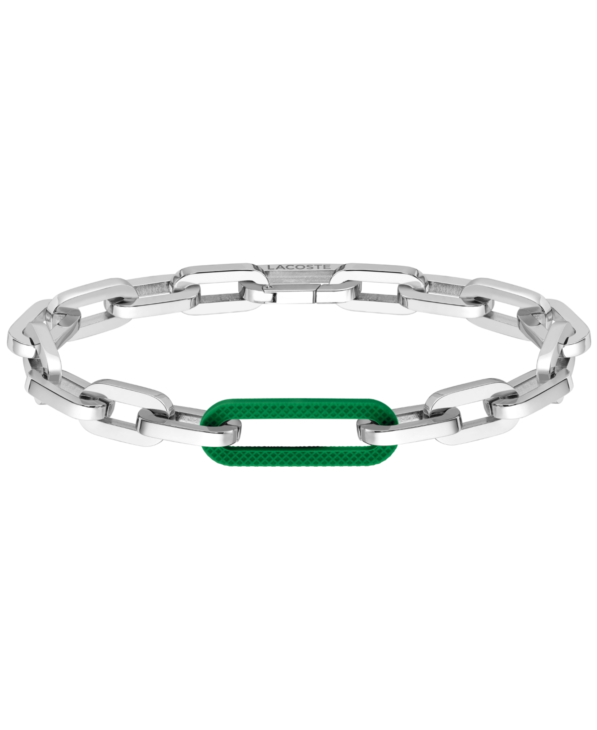 Men's Stainless Steel Paperclip Chain Bracelet - Silver