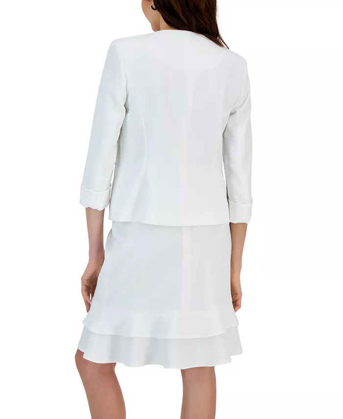 Women's Stretch Crepe Open-Front Blazer Regular & Petite - thumbnail 9