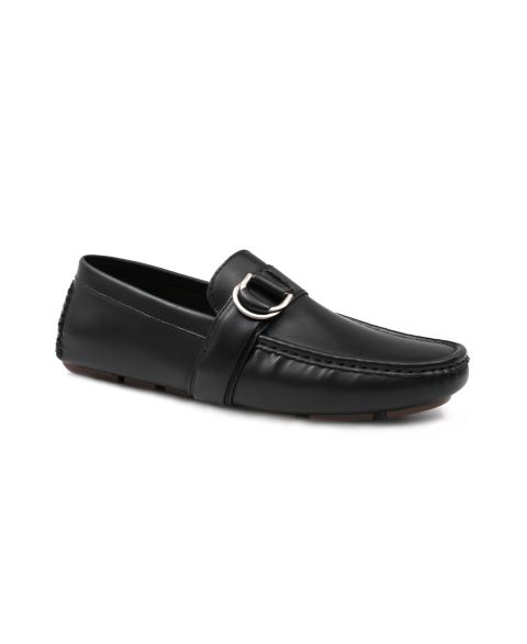 Мужские туфли Aston Marc Charter Side Buckle, цвет: Чёрный