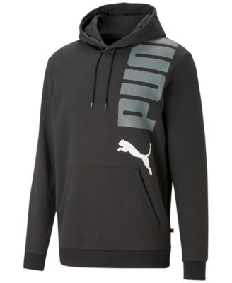 Puma - Men's Ess+ Logo Lab Logo-Print Fleece Hoodie