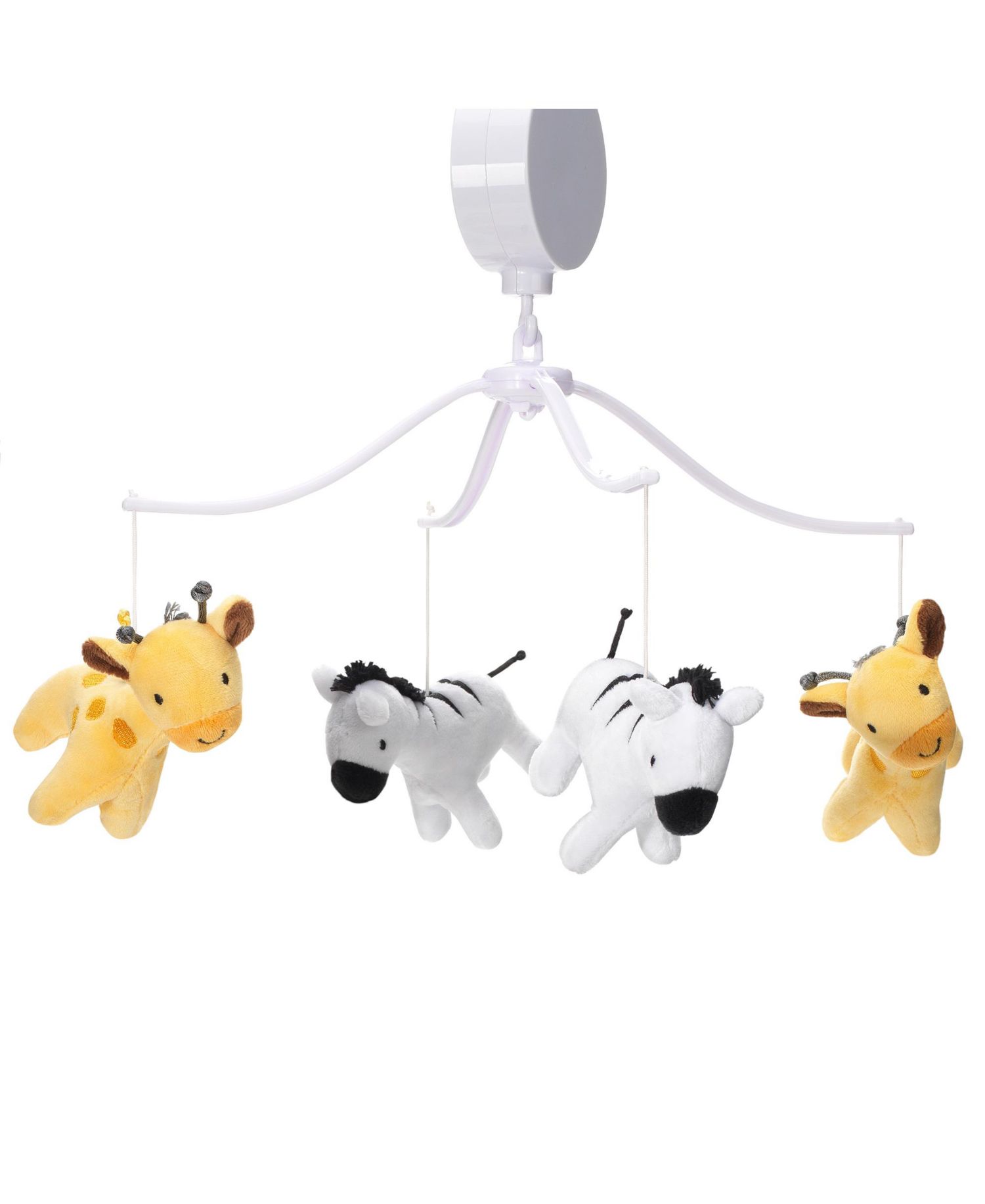 Mighty Jungle Animals Giraffe/Zebra Musical Baby Crib Mobile