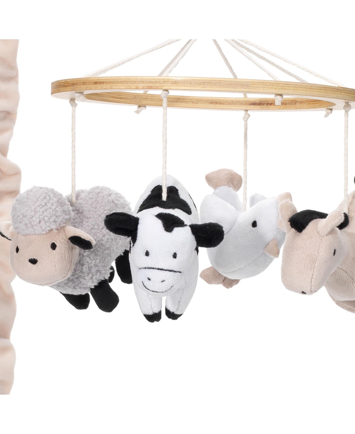 Baby Musical Farm Animals Automatic Shut-Off Crib Mobile