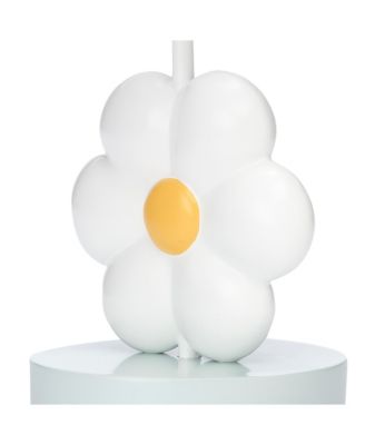 Sweet Daisy White Floral Nursery/Child Lamp with Shade & Bulb