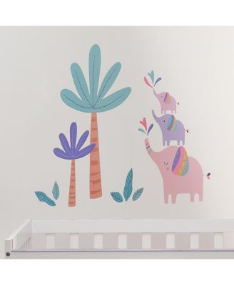 Elephant Dreams Colorful Tree Wall Decals / Stickers