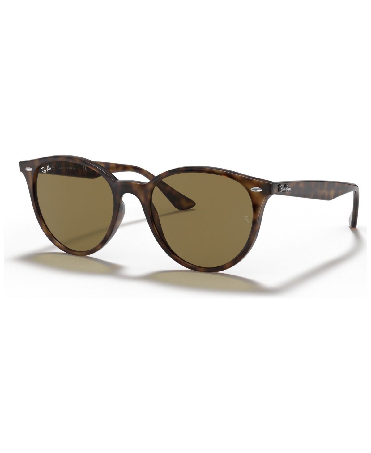 Shop Ray Ban Sunglasses, Rb4305 53 In Havana,dark Brown