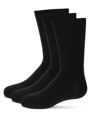 MeMoi 3 Pairs Boy's Thin Ribbed Cotton Blend Crew Socks - Macy's