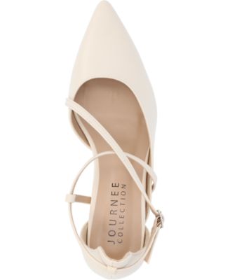 Women's Galvinn Strappy Pointed Toe Block Heel Pumps