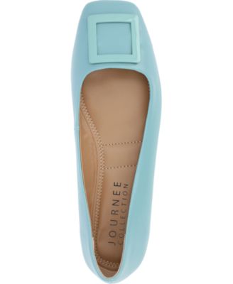 Women's Zimia Buckle Square Toe Ballet Flats