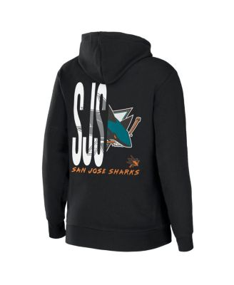 Women's Black San Jose Sharks Sponge Fleece Full-Zip Hoodie