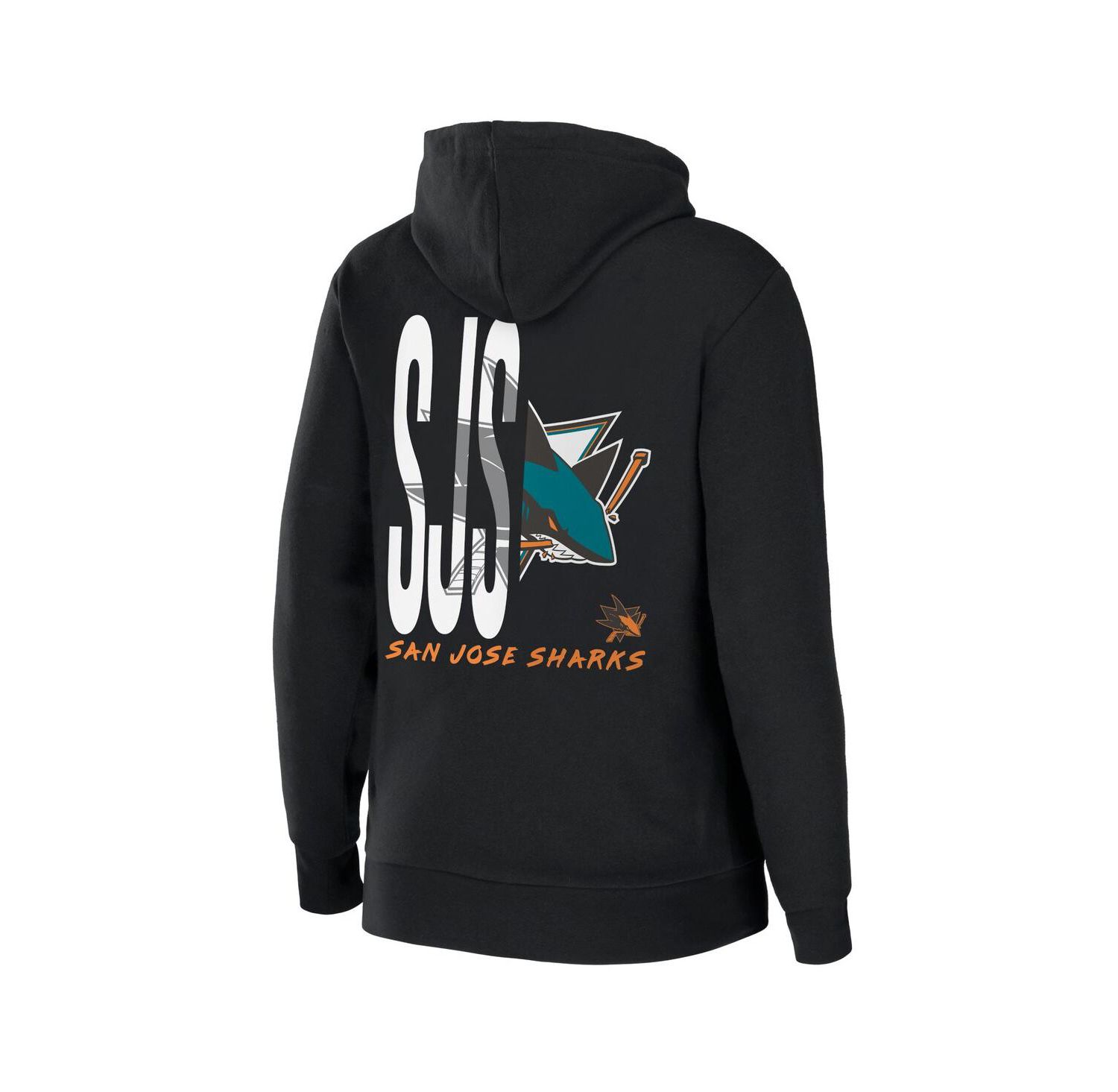Women's Black San Jose Sharks Sponge Fleece Full-Zip Hoodie
