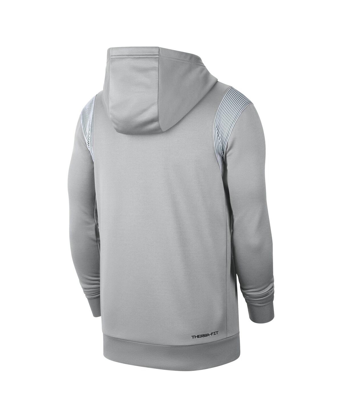 Shop Nike Men's  Gray Michigan State Spartans 2022 Game Day Sideline Performance Pullover Hoodie