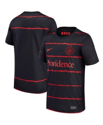Big Boys and Girls Black Portland Thorns FC 2021/22 Home Stadium Replica Jersey