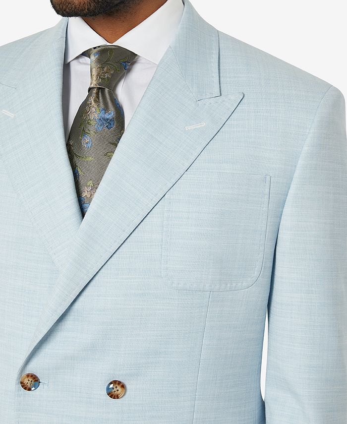 Tayion Collection Men's Classic-Fit Light Blue Suit Jacket - Macy's