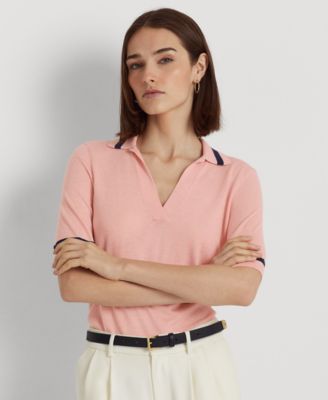 Lauren Ralph Lauren - Women's Silk-Blend Short-Sleeve Sweater