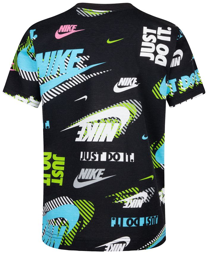 Nike Little Boys Active Pack All-Over Print T-shirt & Reviews - Kids ...