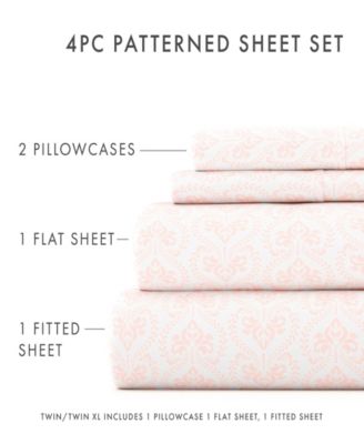 The Boho & Beyond Premium Ultra Soft Pattern 3-Pc. Sheet Set, Twin