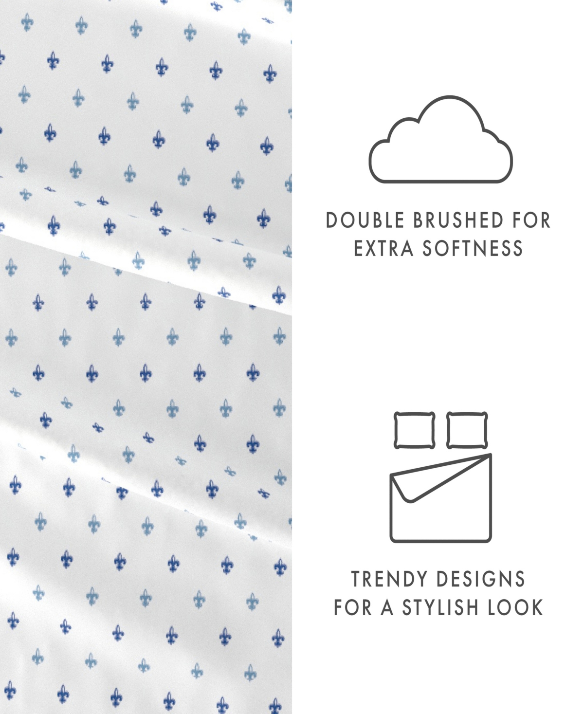 The Boho & Beyond Premium Ultra Soft Pattern 4 Piece Bed Sheet Set by Home Collection -