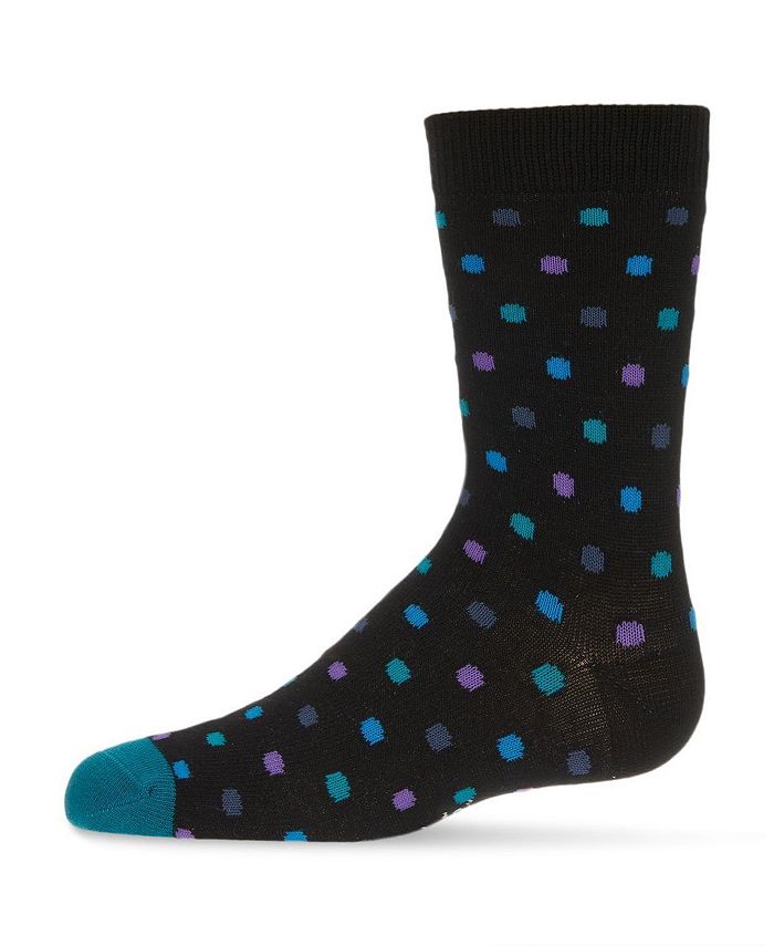 MeMoi Boy's Colorful Dot Cotton Blend Crew Socks - Macy's