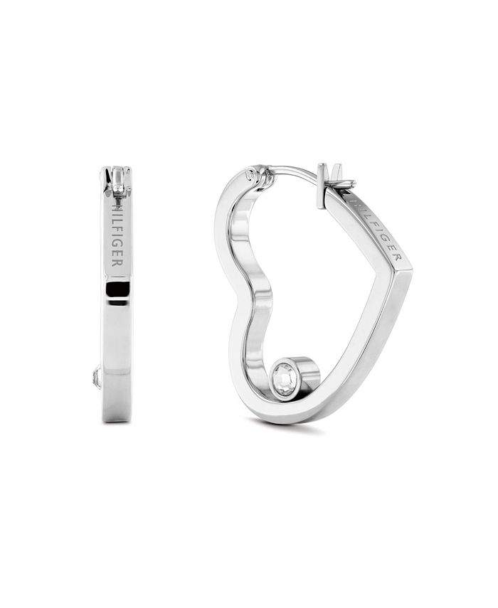 Tommy hilfiger heart earrings clearance