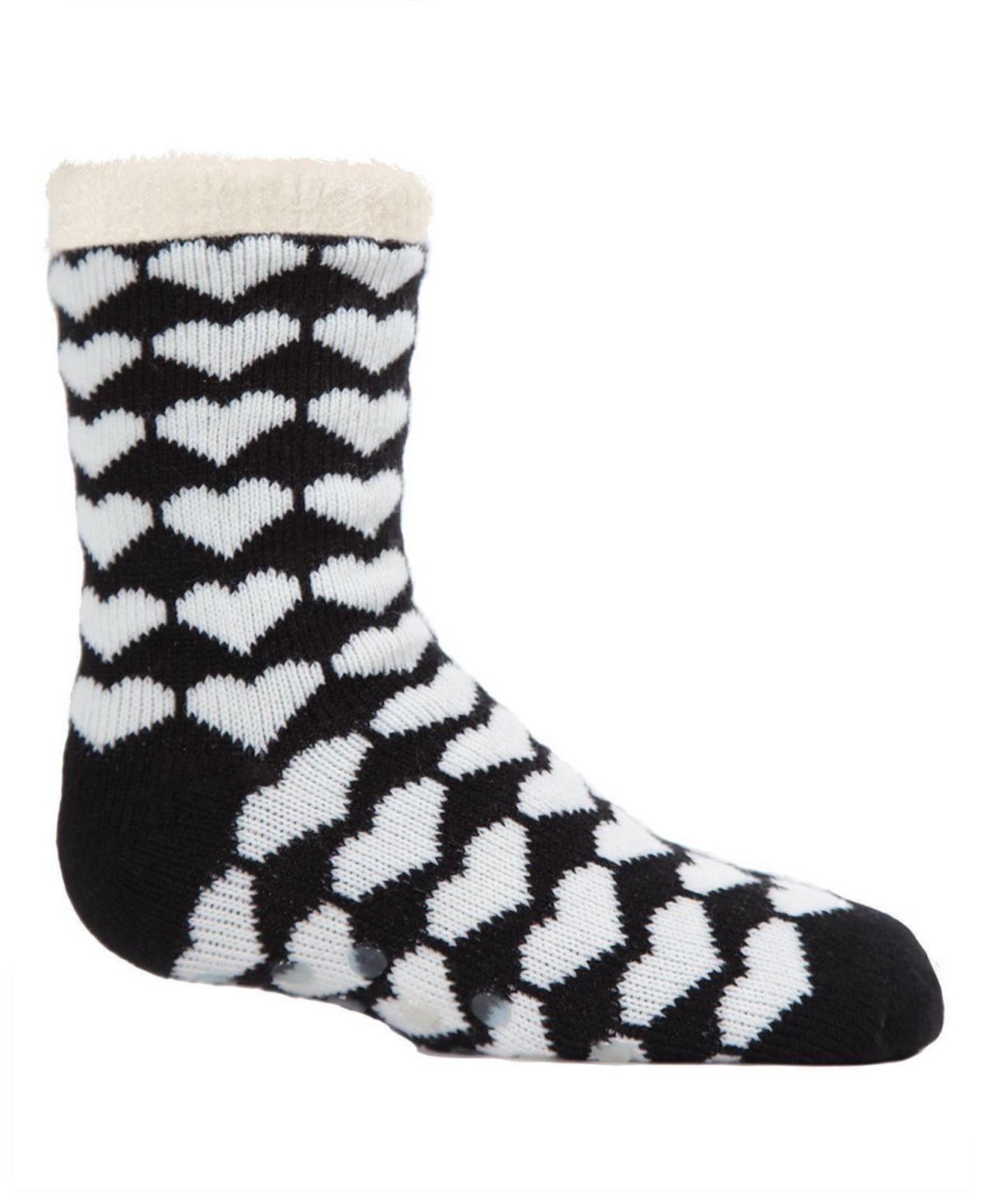 MeMoi Girls Hearts Galore Cozy Non-Slip Socks