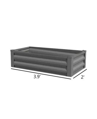 Raised Garden Bed, Antique Iron, 3.9'L x 2'W