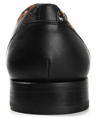 Men's Jack Handcrafted Leather, Velvet and Wool Dress Shoes