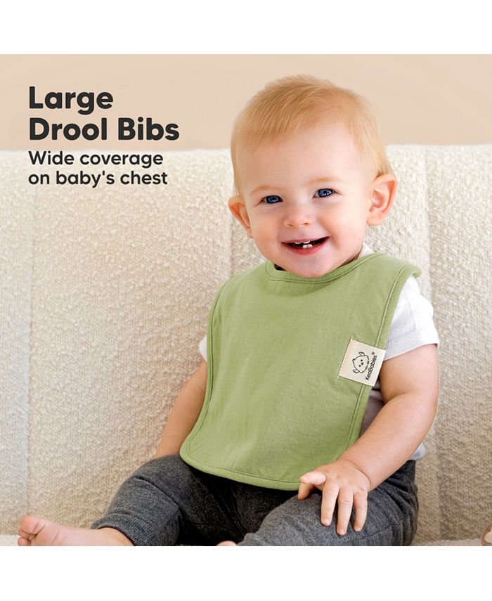 KeaBabies 8Pack Organic Baby Bibs for Boy, Girl, Drool Bibs, Baby Bib