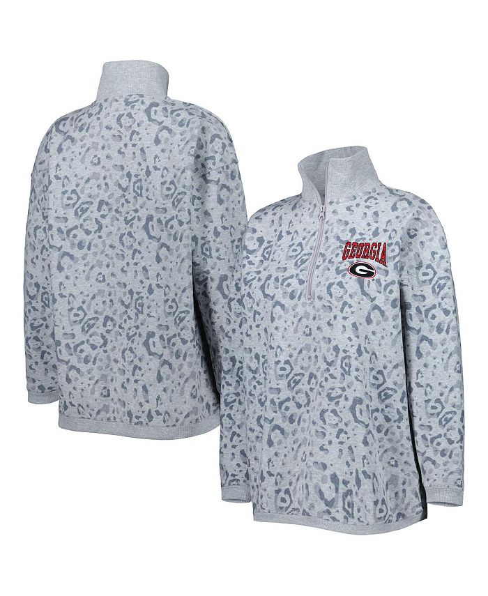 Gameday Couture Women's Heather Gray Bulldogs Leopard Quarter