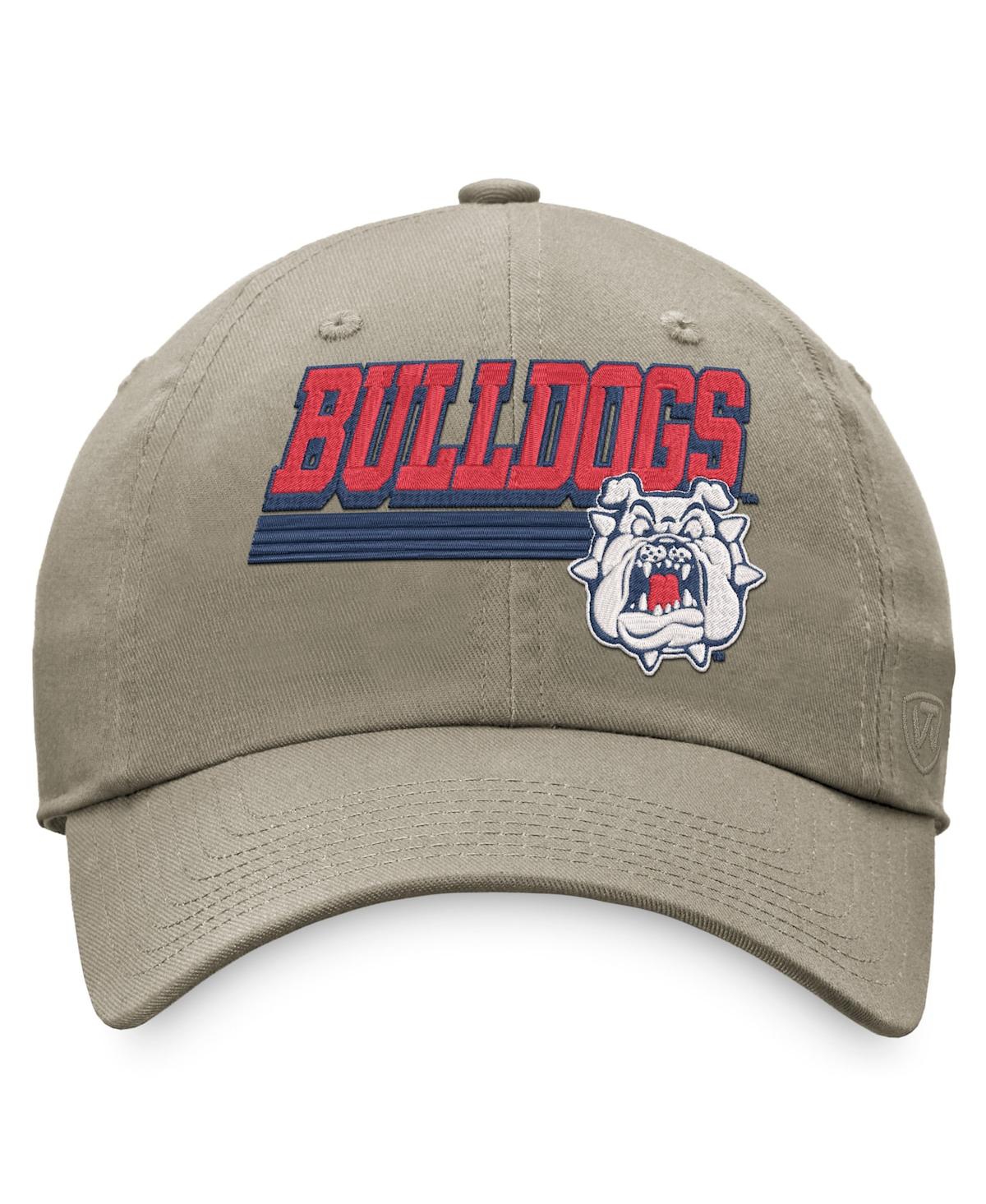 Shop Top Of The World Men's  Khaki Fresno State Bulldogs Slice Adjustable Hat