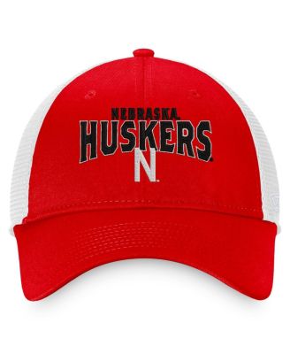 Men's Scarlet, White Nebraska Huskers Breakout Trucker Snapback Hat
