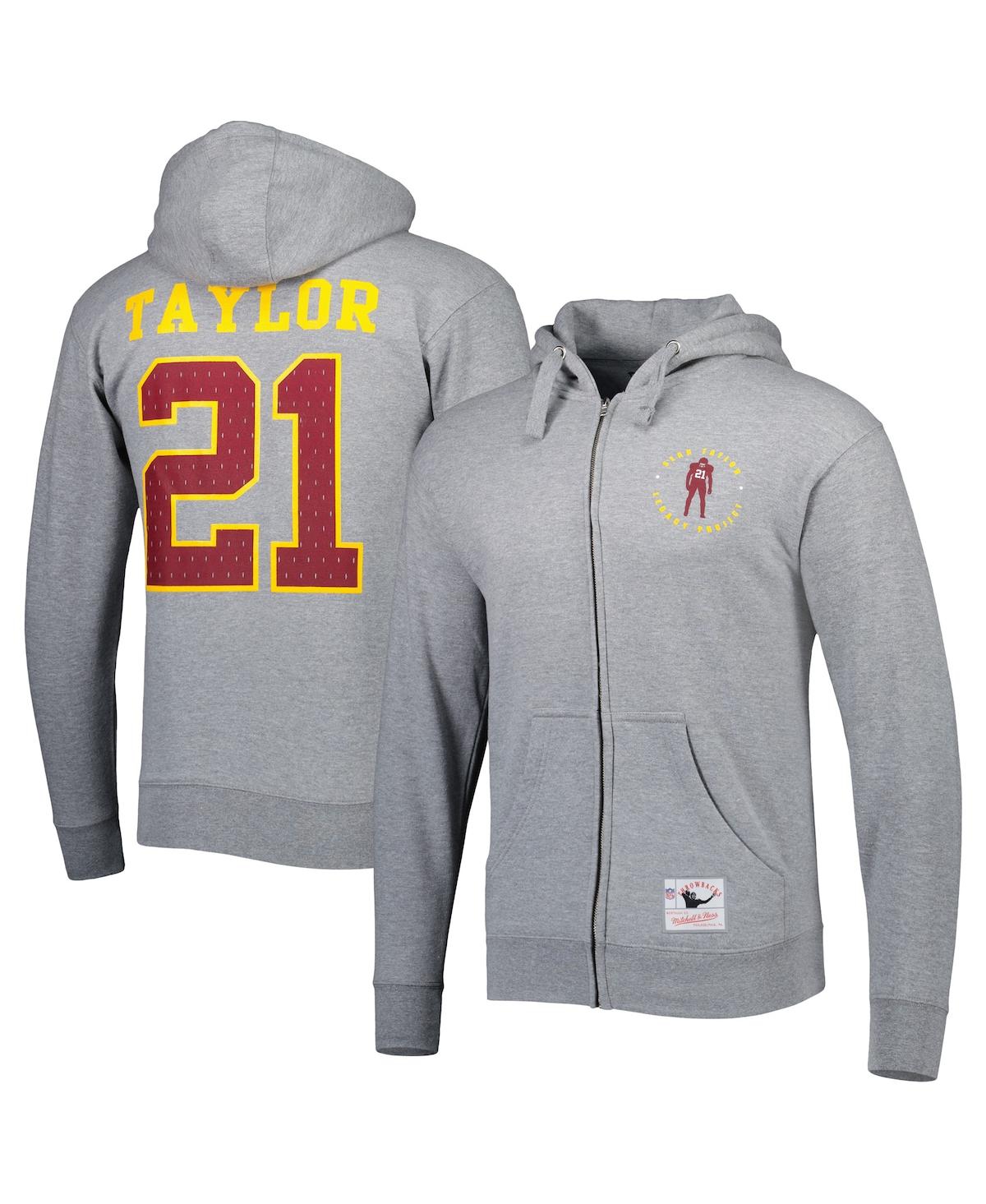 Men's Mitchell & NessWashington Commanders Sean Taylor Legacy Project Full-Zip Hoodie Jacket - Gray