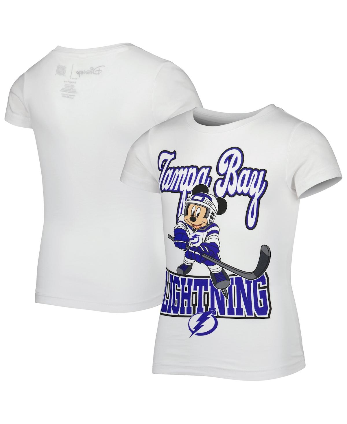 Shop Outerstuff Girls Youth White Tampa Bay Lightning Mickey Mouse Go Team Go T-shirt