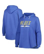 Women's Wear by Erin Andrews Blue St. Louis Blues Tie-Dye Cropped Pullover Sweatshirt & Shorts Lounge Set Size: Small