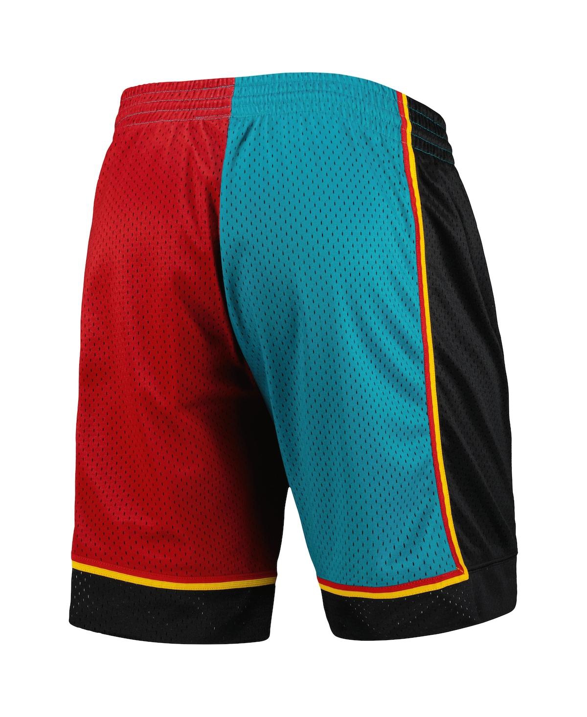 Mitchell & Ness Nba Detroit Pistons 1998 Swingman Shorts In Teal,red