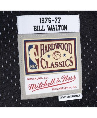 Men's Bill Walton Red, Black Portland Trail Blazers Hardwood Classics 1976-77 Split Swingman Jersey