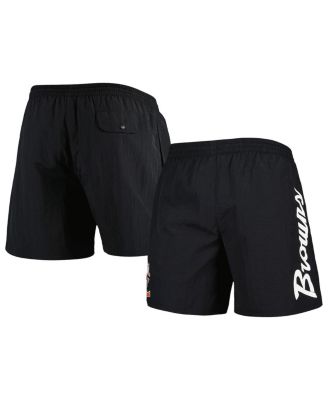 Men's Black Cleveland Browns Team Essentials Nylon Shorts