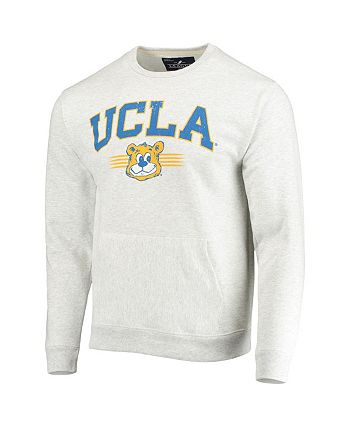 White ucla crewneck top