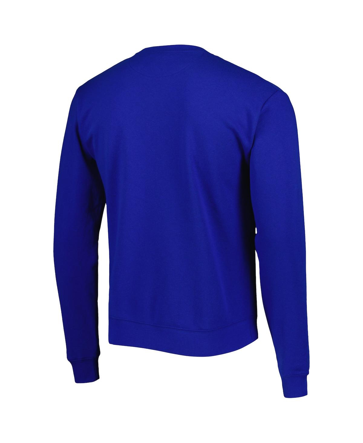 Shop League Collegiate Wear Men's  Royal Florida Gators 1965 Arch Essential Fleece Pullover Sweatshirt