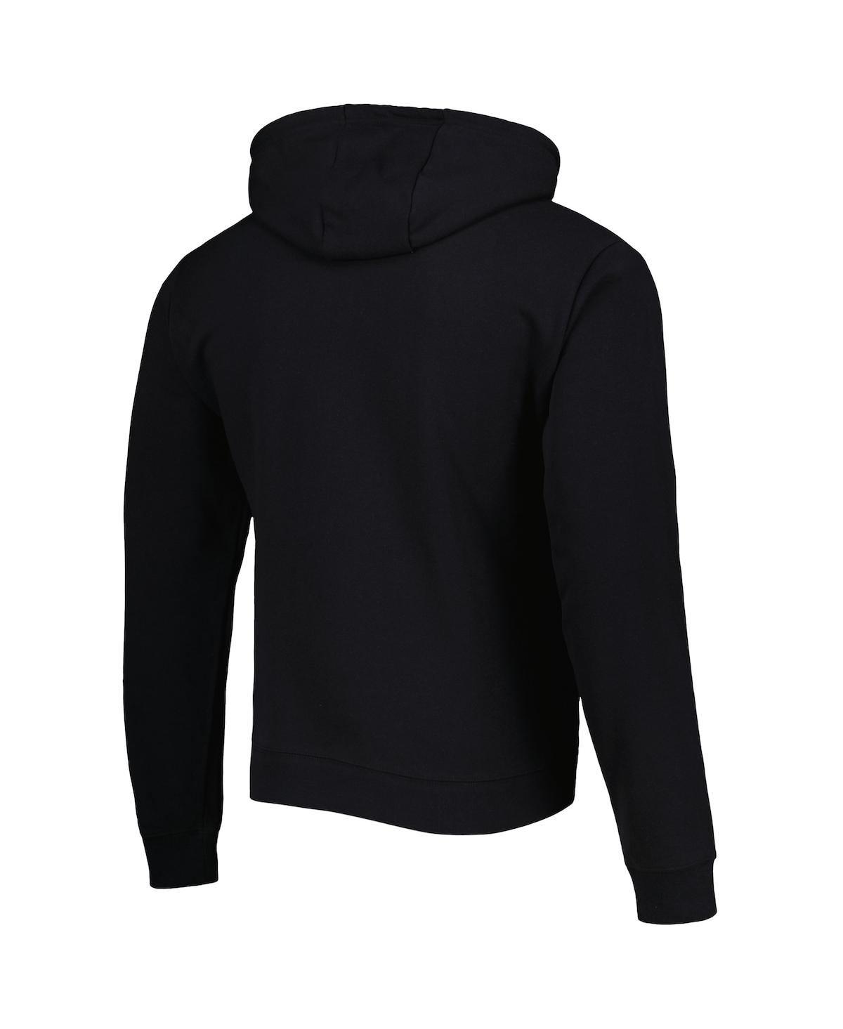 Shop League Collegiate Wear Men's  Black Army Black Knights Arch Essential Fleece Pullover Hoodie