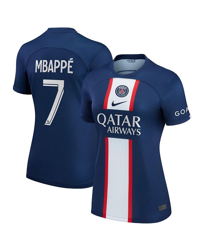 Nike Women's Kylian Mbappé Blue Paris Saint-Germain 2022/23 Home ...