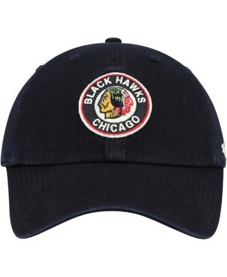 Men's Black Chicago Blackhawks Clean Up Adjustable Hat