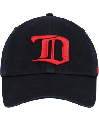 Men's Black Detroit Red Wings Clean Up Adjustable Hat