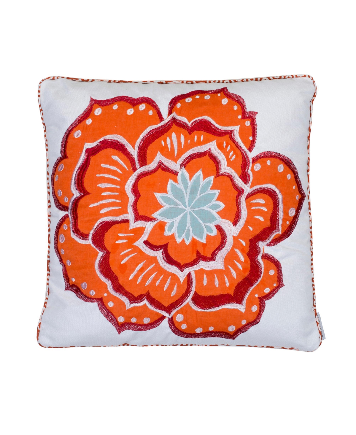 Levtex Home Abigail Flower Pillow In Orange