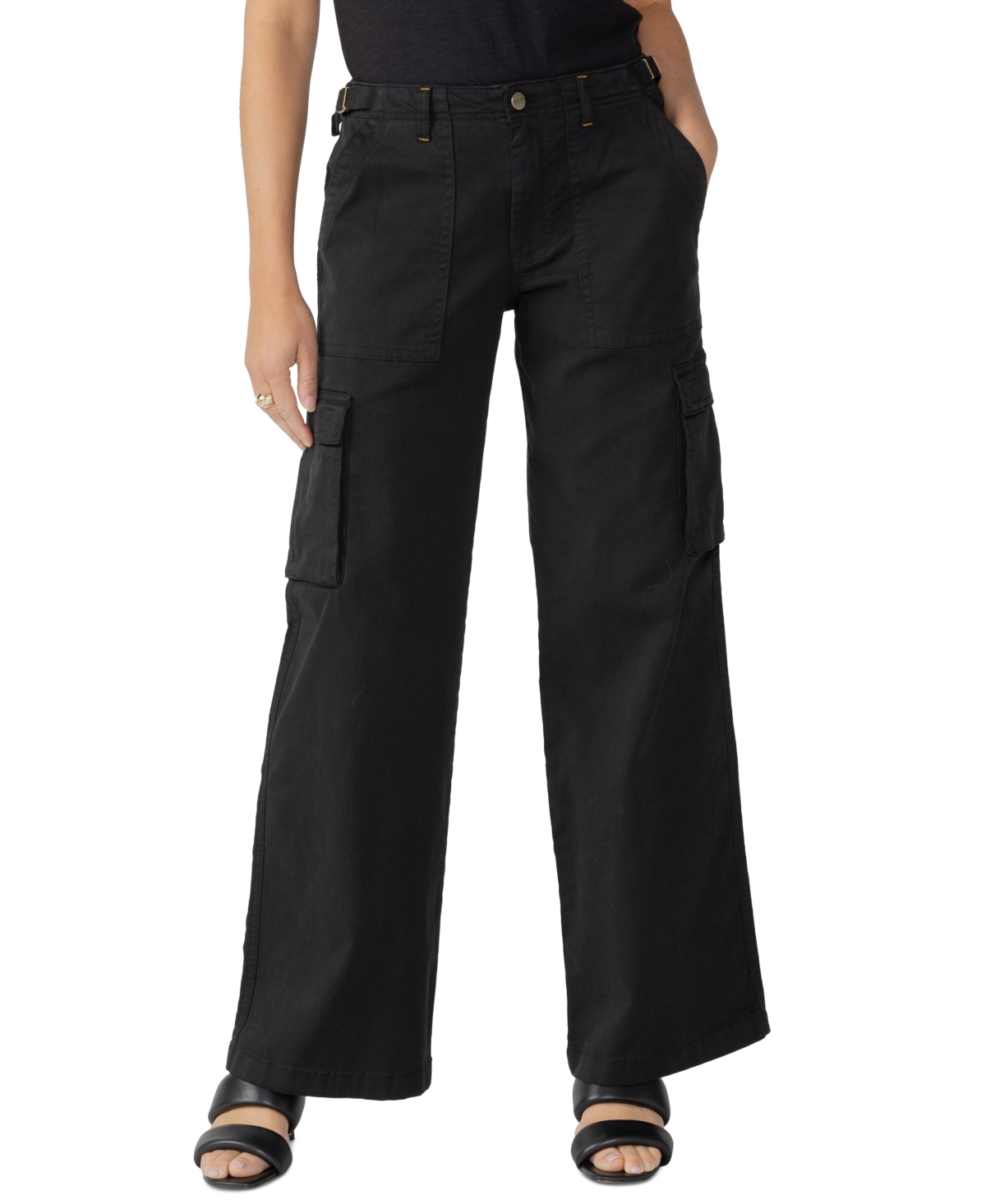 Sanctuary Women's Solid Reissue Straight-Leg Cargo Pants